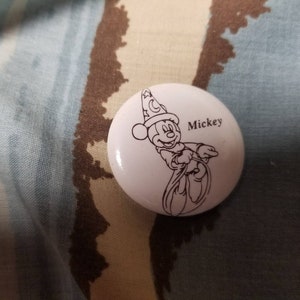 Vintage Disney Mickey Button Pinback