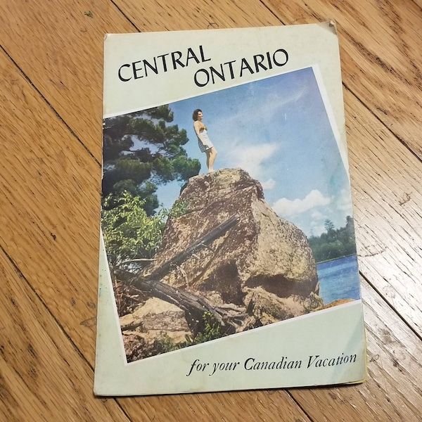 Vintage 1950s Central Ontario Travel Brochure