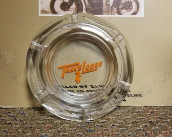 Vintage Travelodge Sleepy Bear Logo Pamiątkowa popielniczka Highway Motel RT66 American