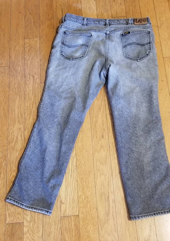 Vintage Lee Dark Acid Wash jeans 38x30 - image 1