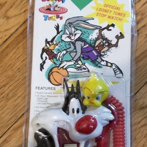 Vintage Sylvester and Tweety Stop Watch