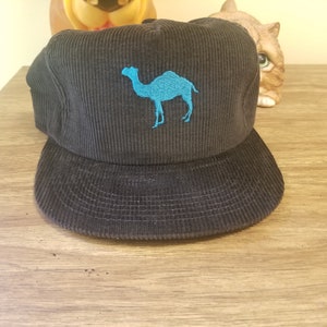 Vintage Black Joe Camel Courdoroy Snapback Hat