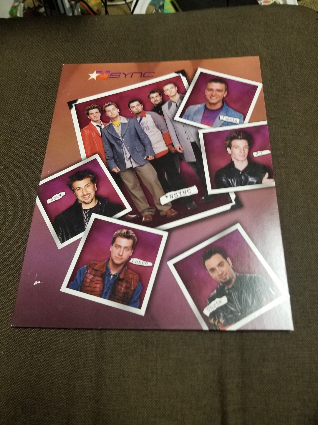 Vintage NSYNC Pocket Folder - Etsy