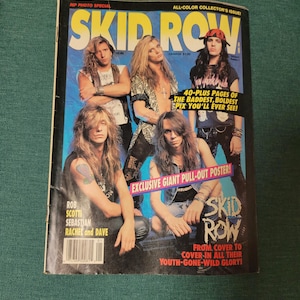 Skid Row Rip Magazine Photo Special Magazine 1990s no giant poster