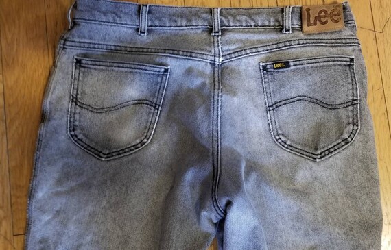 Vintage Lee Dark Acid Wash jeans 38x30 - image 3