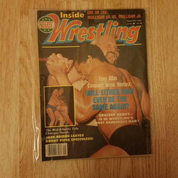 Victory Sports Series Wrestling Magazine September 1982 Jesse The Body Ventura Cover