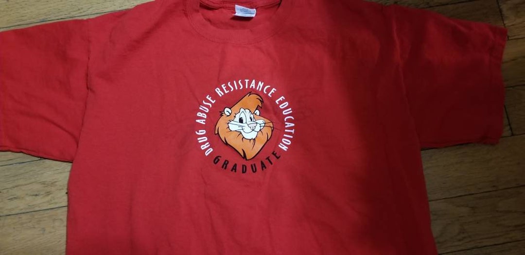 Drug Abuse Resistance Education Graduate T Shirt Size Large Etsy