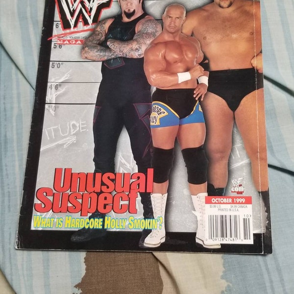 WWF Magazine October 1999 The Undertaker Hardcore Holly Cover