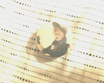 Botón pinback vintage "Hasta el martes"