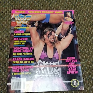 WWF Magazine January 1994 Wrestling Crush Lex Luger Razor Ramon Scott Hall WWE
