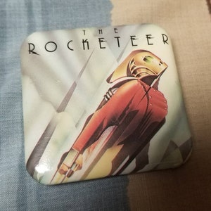 Vintage The Rockateer Pinback Button
