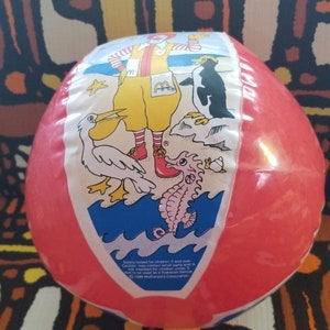Vintage 1986 McDonalds Beach Ball