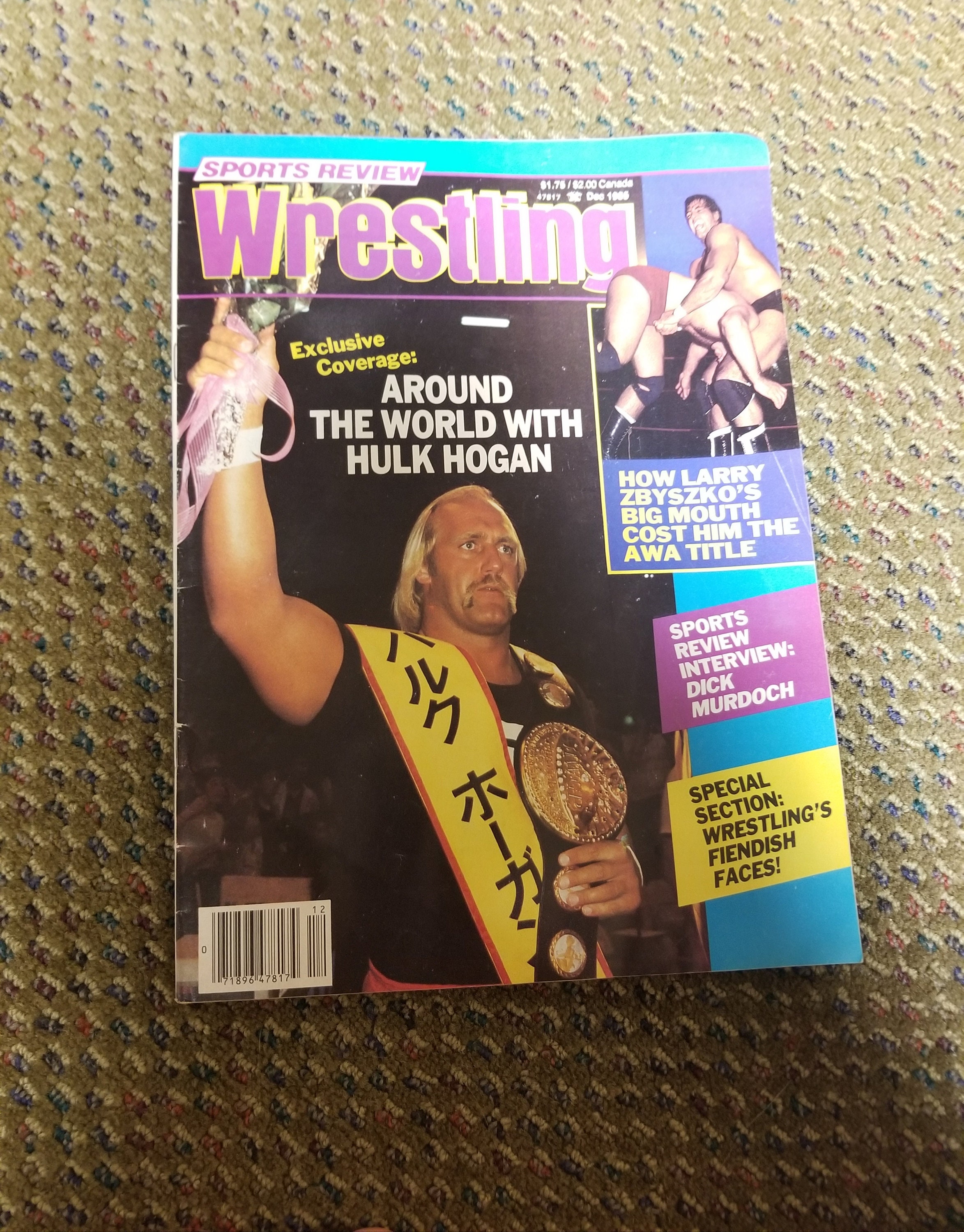 Sports Review Wrestling December 1985 Hulk Hogan Cover