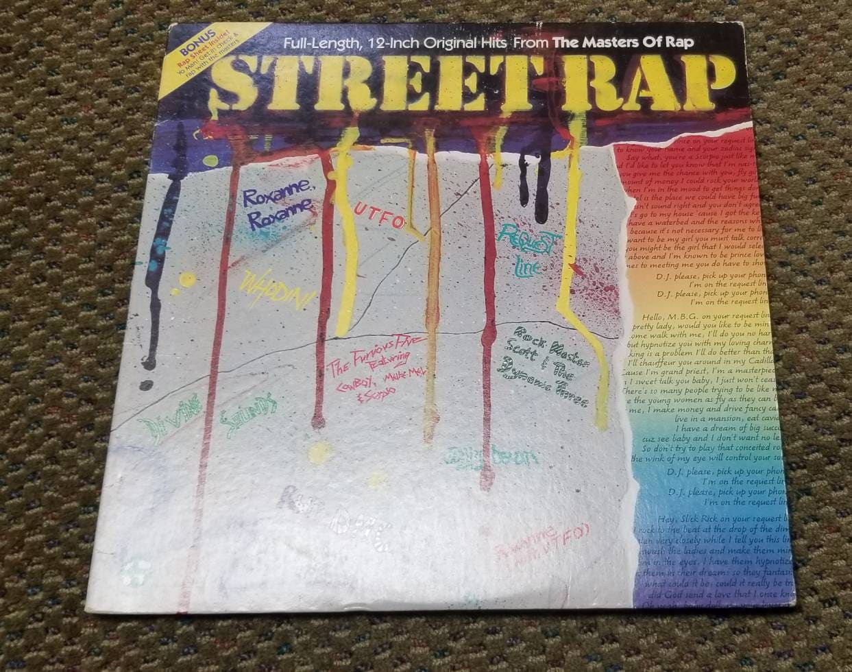 Vintage 1980s Street Rap Vinyl Compilation LP - Etsy
