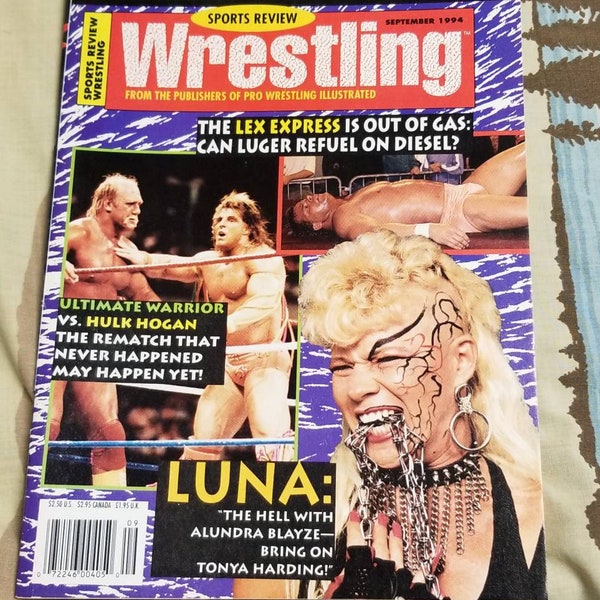 Sports Review Wrestling Magazine September 1994 Hulk Hogan Luna Vachon