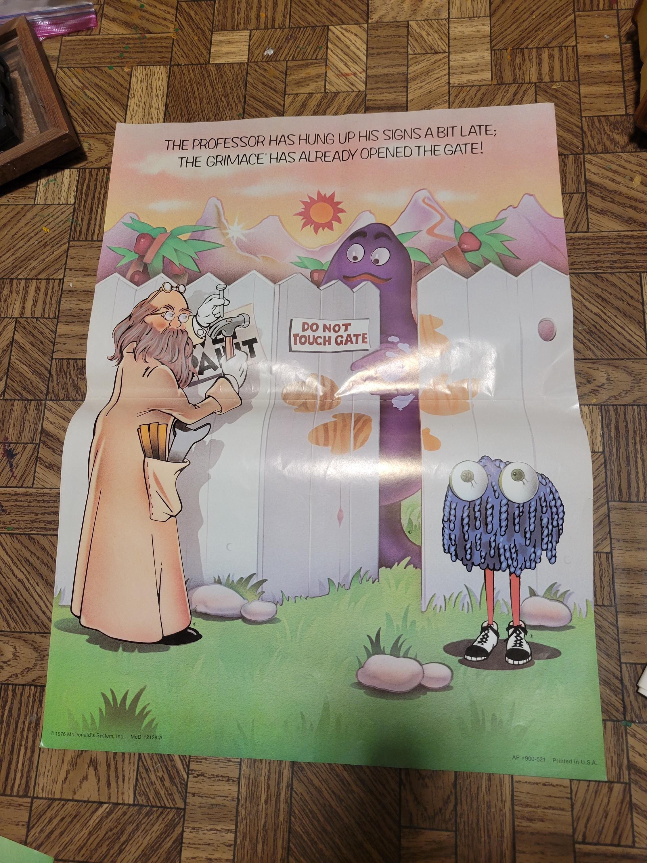 VINTAGE 1976 MCDONALDS PROMO Poster 22