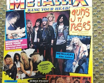 METALLIX Magazin 1988 VINTAGE METALL Poster Pin Ups