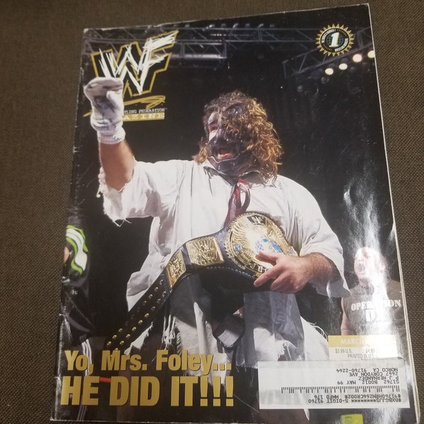 WWF Magazine Mick Foley Cover March 1999