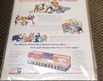 Vintage Post Cereal Advertisement