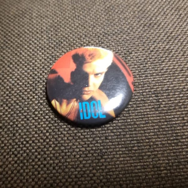 vintage Billy Idol Pinback Button