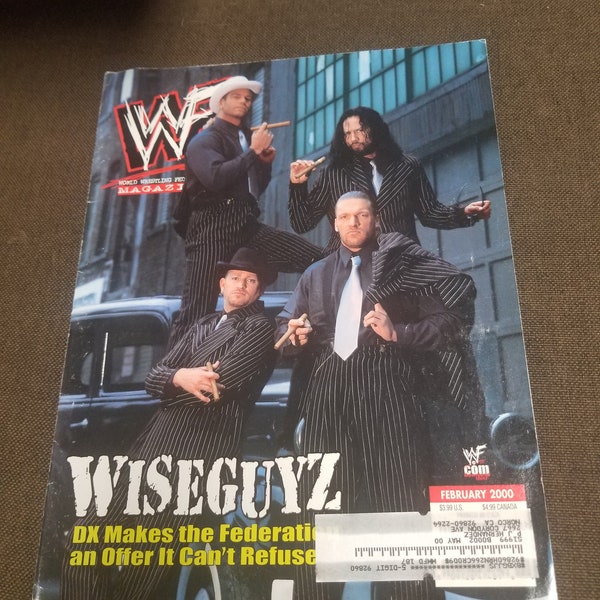 WWF Magazine WISEGUYZ Cover February 2000