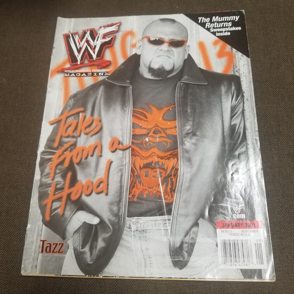 WWF Magazine January 2001 Tazz Cover