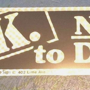Vintage It is Ok Not To Drink Prismatic Bumper Sticker