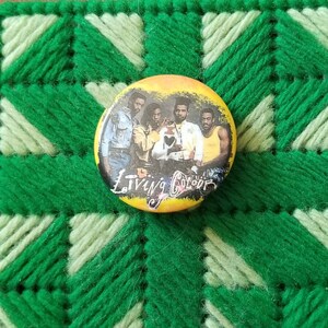 Vintage Living Colour Pinback Button