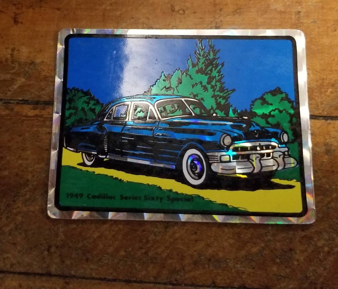 1949 Sticker Vintage 1949 Cadillac Series Sixty Special Prismatic Sticker - Etsy