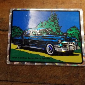 Vintage 1949 Cadillac Series Sixty Special Prismatic Sticker