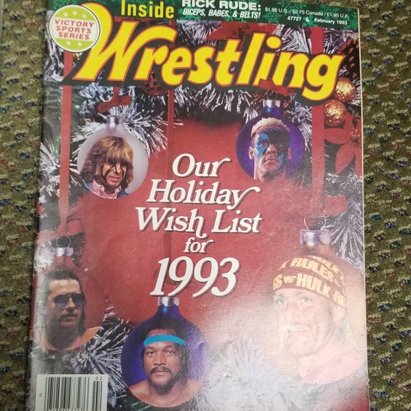 Victory Sports Series Inside Pro Wrestling Magazine Our Holiday Wish List For 1993 February 1993