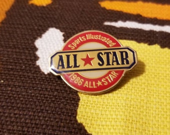 1986 Sports Illustrated All Star Enamel Pin