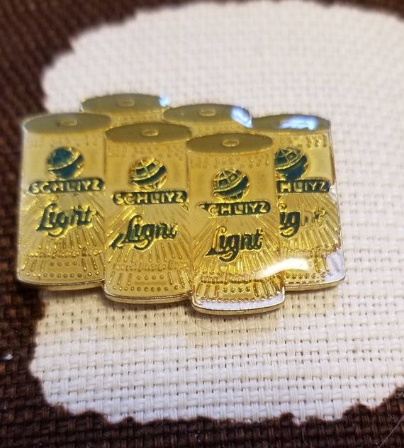 Schlitz Light 6 Pack Enamel Pin