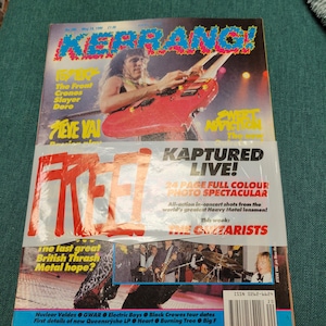 Kerrang  Magazine, May 19th 1990,Steve VaI cover,issue 439,Led Zeppelin,shok gig