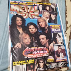 Metal Edge Magazine June 1997 Aerosmith Marilyn Manson Pantera Metallica KISS