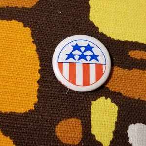 Vintage 70er Jahre Wahlkampf Pin Button