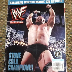 WWF Magazine June 1998 Stone Cold Steve Austin Cover - Etsy Israel