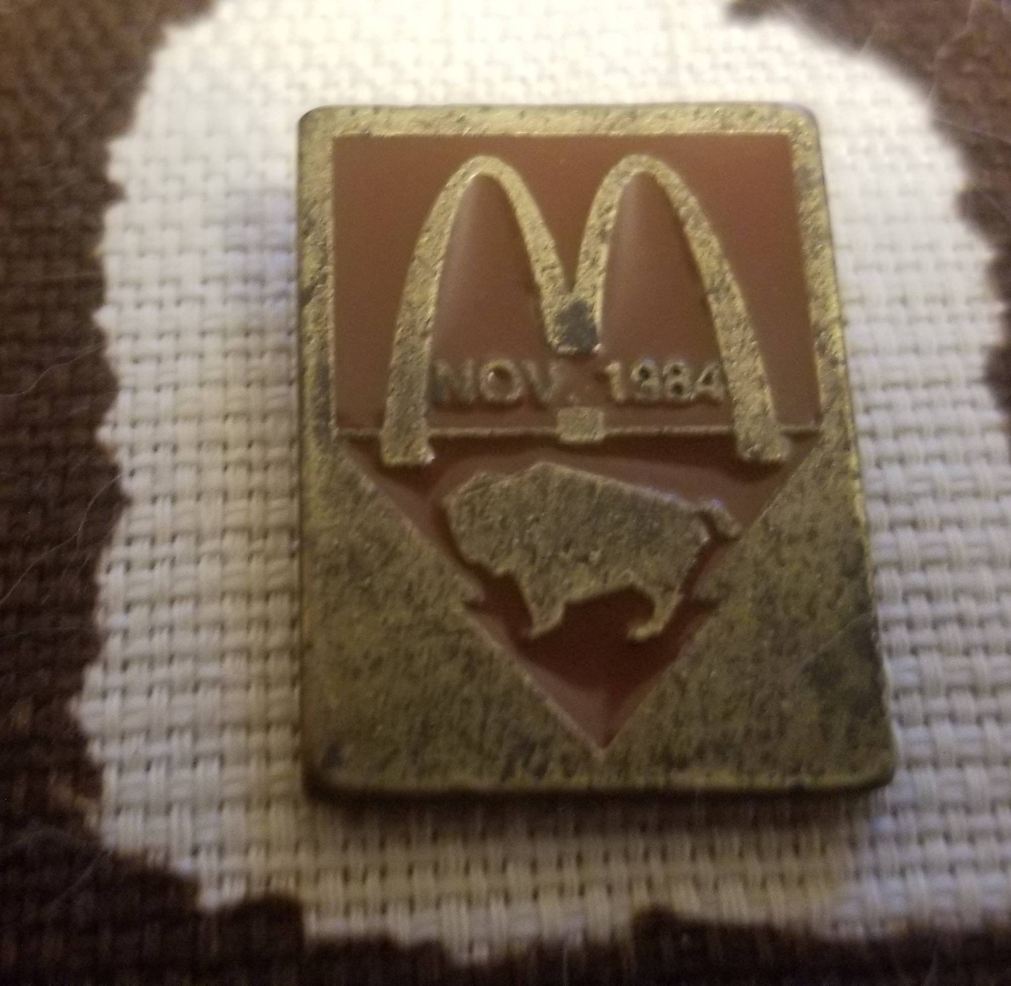 Vintage Mcdonalds Employee Enamel Pin Nov 1984 Etsy UK