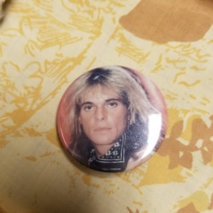 Vintage David Lee Roth Pinback Button