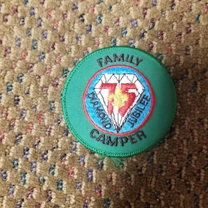 Boy Scouts Of America 75-jähriges Jubiläum Familie Camper gewebter Aufnäher