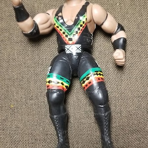 1997 WWF WWE Jakks D&#39;Lo Brown Wrestling Figure Nation of Domination 2 Tuff 2