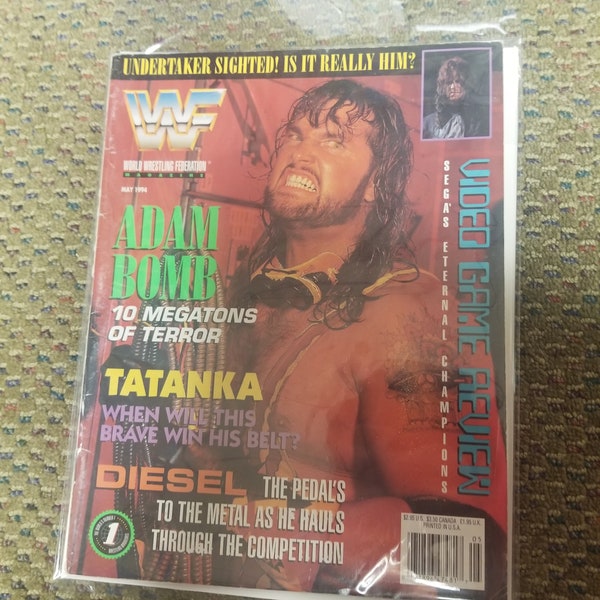 WWF Magazine May 1994 Adam Bomb Cover