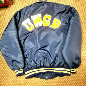 Vintage University Of Wisconsin Green Bay Satin Baseball Jacket XL