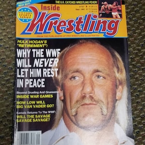 Victory Sports Series Inside Pro Wrestling Magazine Hulk Hogan Cover September 1992