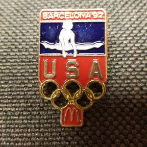 Vintage McDonald's Barcelona 1992 Enamel Pin