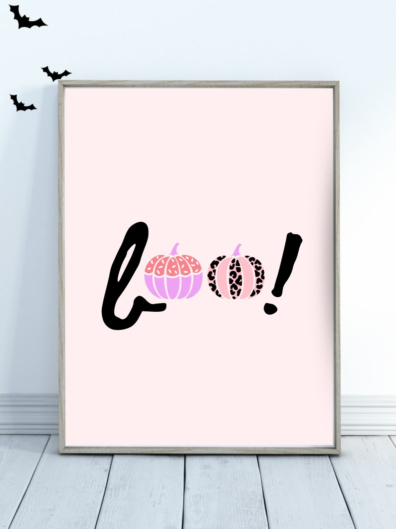 Pink Boo Printable Boo! Pink Halloween Digital Download - Etsy