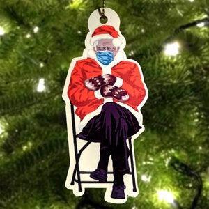 Christmas Ornament- Bernie Sanders [Santa]