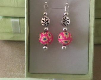 Pink Dangle Earrings