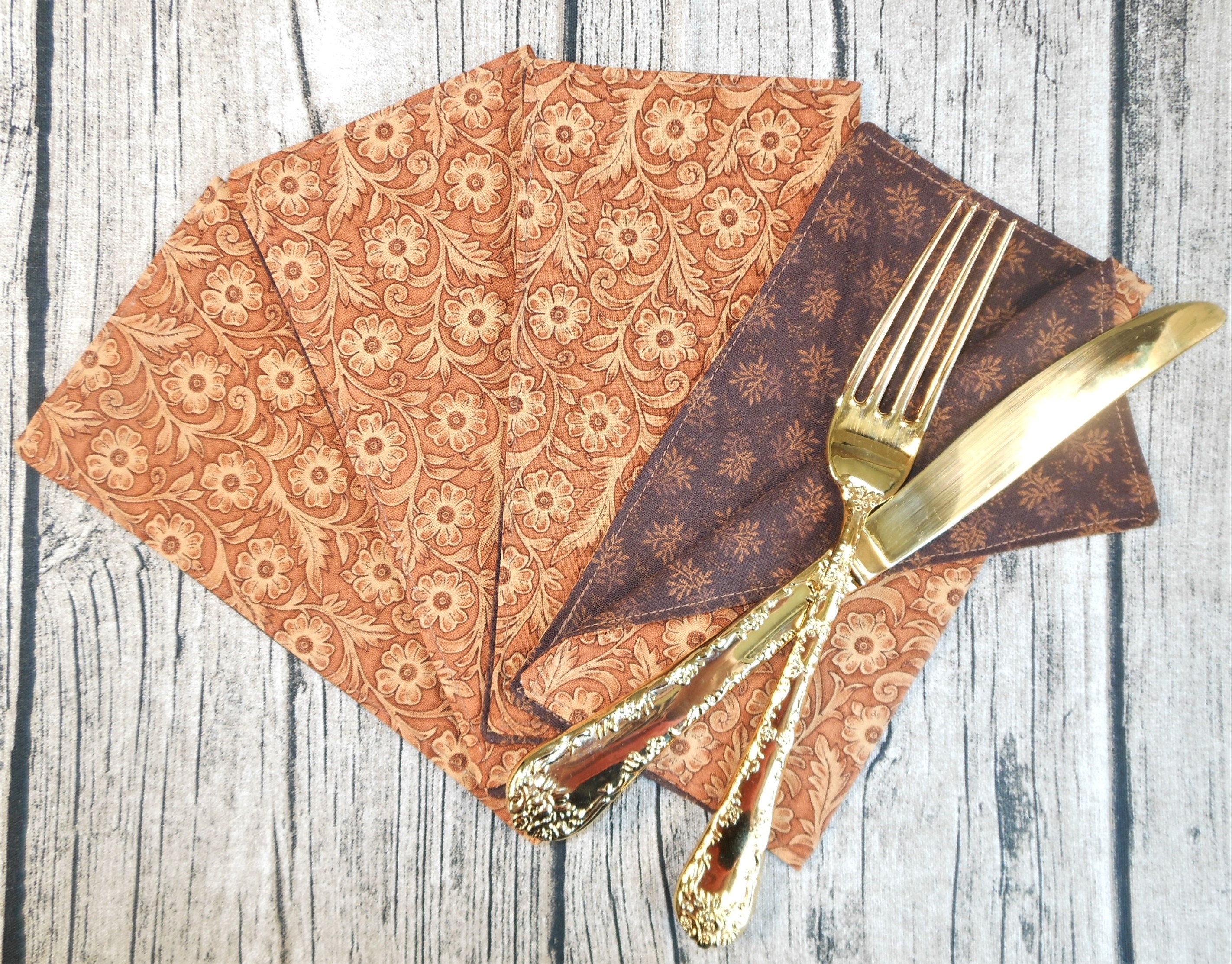 Classic country cloth napkins for everyday use. 9x9 Etsy