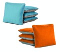 Tailgating Pros All Weather Pro Style Cornhole Bags - 4 Regulation Size Stick & Slick Bags - 100+ Colors Combos - Duck Canvas and Suede